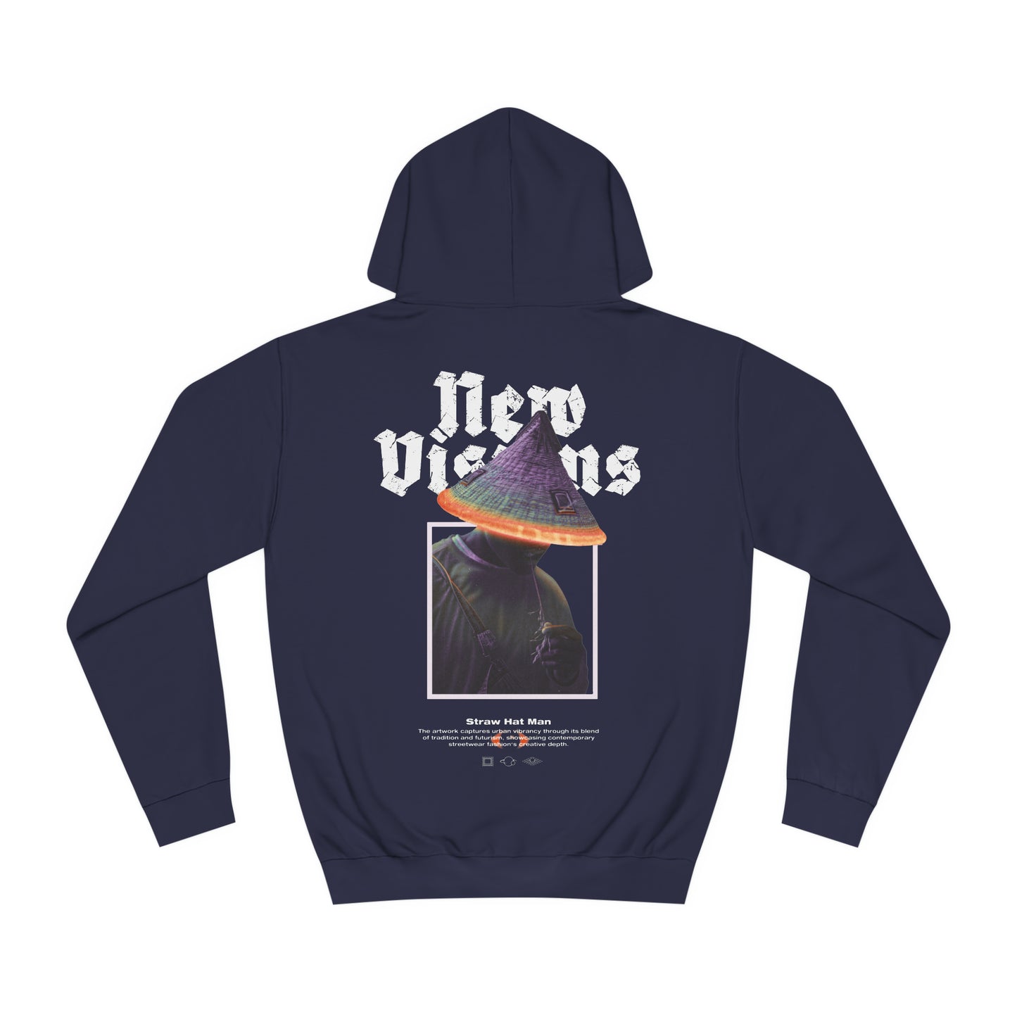 Urban futuristic design | Streetwear Hoodie Herren | Blau/Navy - NEW VISIONS