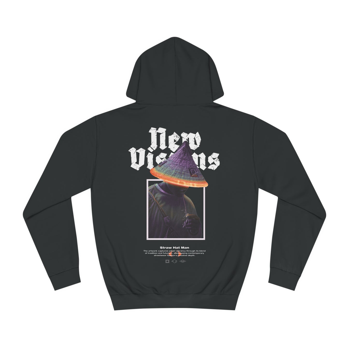 Urban futuristic design | Streetwear Hoodie Herren | Black - NEW VISIONS