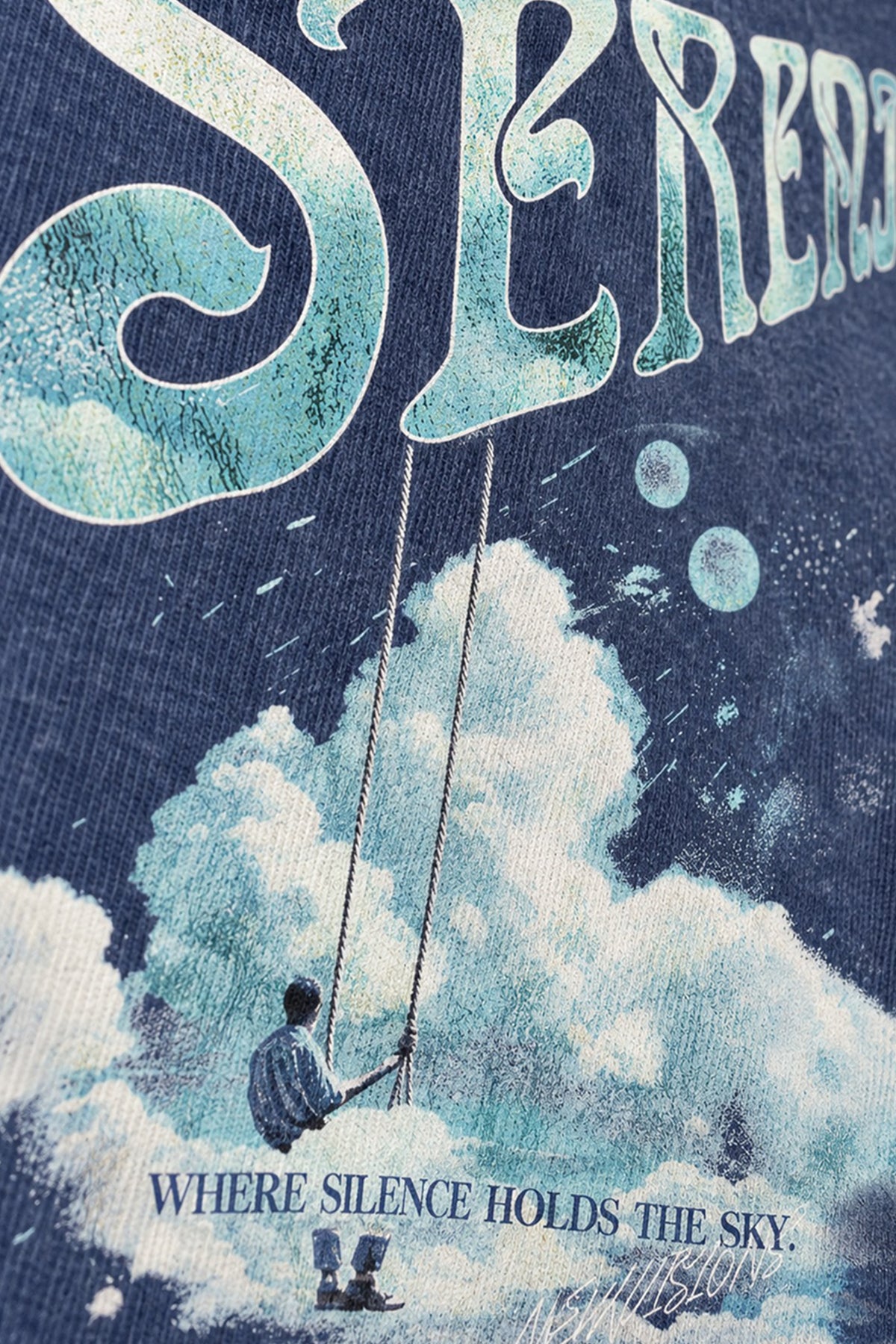 SERENITY T-Shirt, Stoff- und Druckfarbdetail, | color:sky-blue