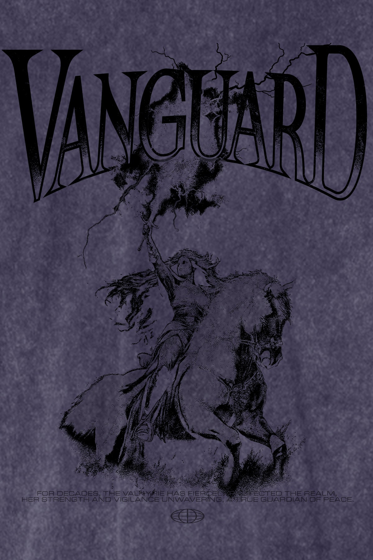 VANGUARD_Ink T-Shirt, Purple – Designansicht | color:purple-haze