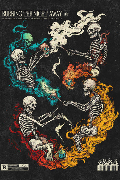 BURNING THE NIGHT AWAY