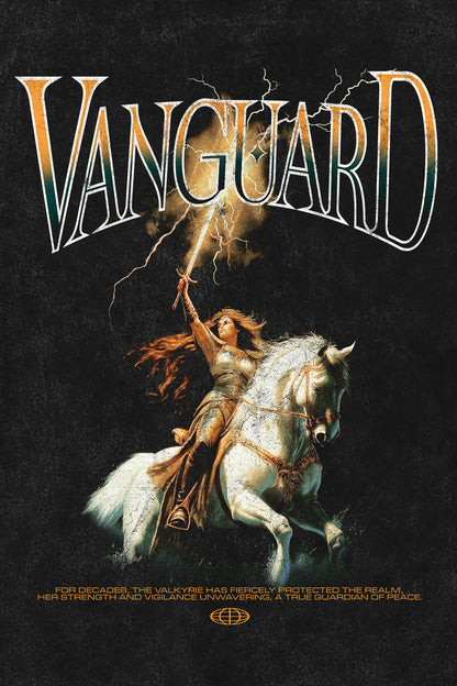 VANGUARD T-Shirt, Backprint-Artwork – Vanguard Graphic | color:void