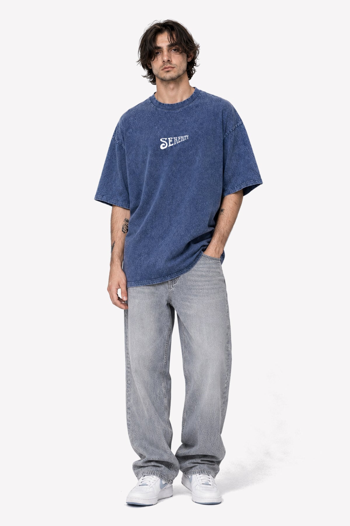 SERENITY T-Shirt, Dark Blue – Produktansicht 4 | color:sky-blue