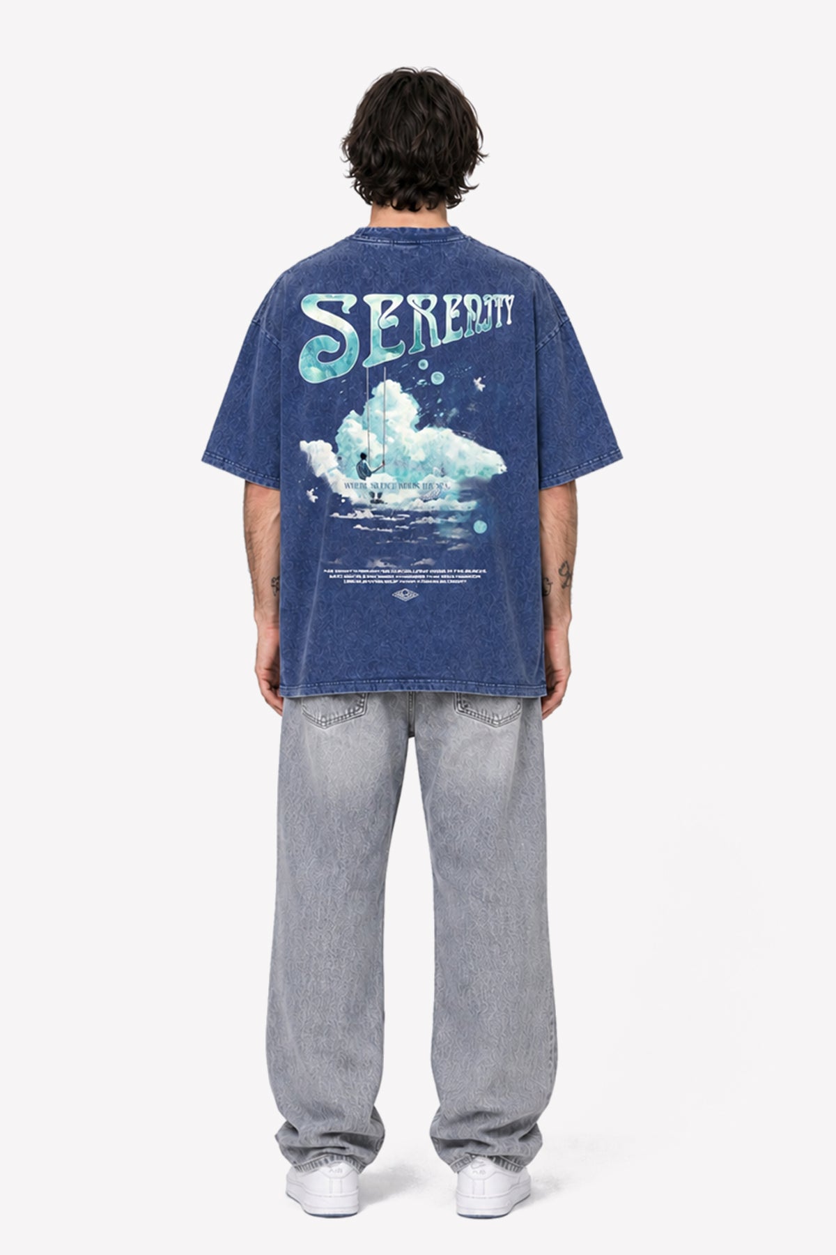 SERENITY T-Shirt, Dark Blue – Produktansicht 3 | color:sky-blue
