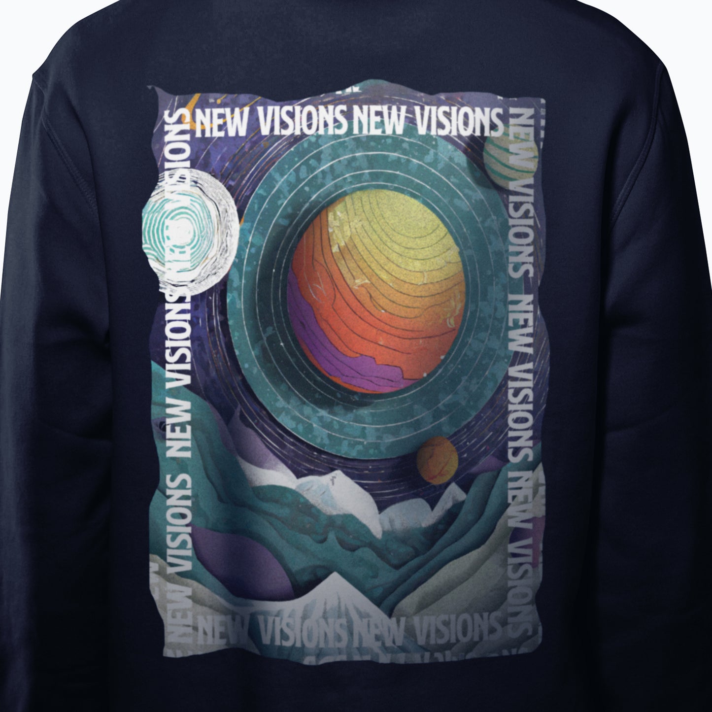 Urban Streetwear Hoodie | Unleash Your Dreams - Navy Blau - NEW VISIONS