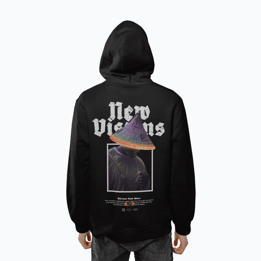 Urban futuristic design | Streetwear Hoodie Herren | Black - NEW VISIONS