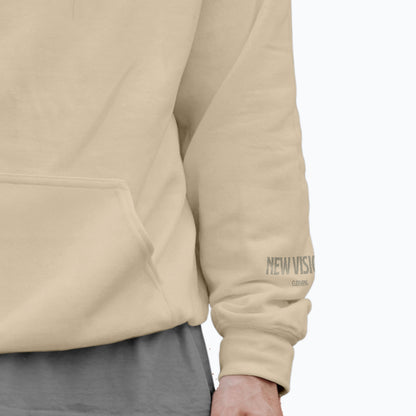 Premium Urban futuristic | Streetwear Hoodie Herren | Beige / Sand - NEW VISIONS